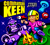 Commander Keen title screen for GameBoy Color